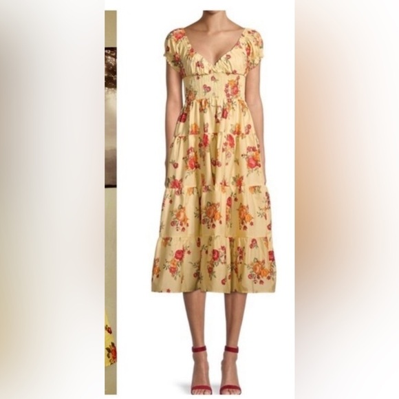 DANIELLE BERNSTEIN Dresses & Skirts - Danielle Bernstein by WeWoreWhat Floral Poplin Dress sz small
